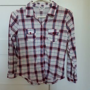 Girls Button Down Long Sleeve